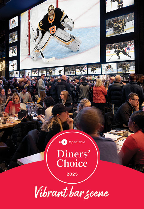 Voted “Vibrant Bar Scene” by OpenTable